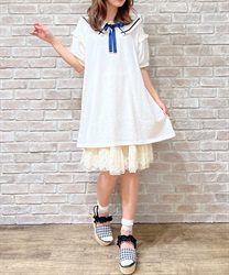 Embroidery sailor Dress