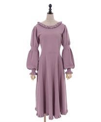 Lace -up knit Dress(Pink-F)
