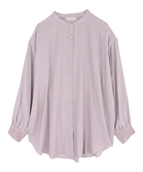 Band color shirt tunic(Lavender-Free)