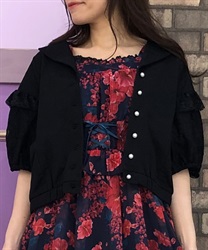 Lace sleeve jacket(Black-F)